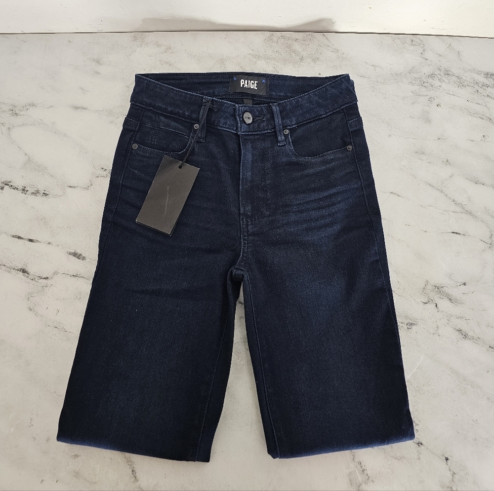 PAIGE Hoxton Ankle Midnight Blue High Rise Skinny Jeans 23 NWT - Picture 5 of 9